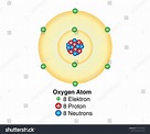 Basic Model Oxygen Atom Containing Protons: vetor stock (livre de ...