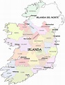 Mapa de Irlanda - Geografía de Irlanda