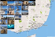 Lisbon Tourist Map with the Major Attractions and Neighborhoods