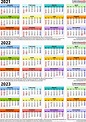 3 Year Calendar 2021 To 2023 | Calendar Printables Free Templates