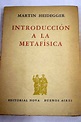 Libro Introducción a la metafísica De Heidegger, Martin - Buscalibre