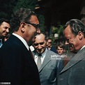 Bundeskanzler Willy Brandt mit der amerikanische Außenminister Henry ...