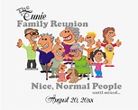 Personalized Family Reunion Funny Cartoon Postcard - Funny Family ...