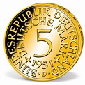 Originalmünze "5 DM Silberadler" - vergoldet | DM Münzen | Deutschland ...