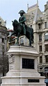 Equestrian statue of Pedro IV in Porto Portugal