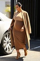 Pregnant KIM KARDASHIAN Leaves a Production Office in Van Nuys 08/31 ...