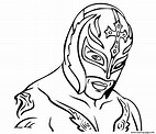 Rey Mysterio WWE Coloring page Printable