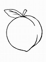 Peach Coloring Pages - Best Coloring Pages For Kids