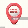 You are here sign icon. Info speech bubble. Clipart Image