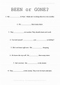 Present Perfect - Been and Gone Worksheet - Eslbase.com