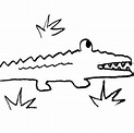 Alligator black and white fun fonix printable clipart images for ...