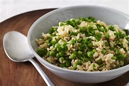Spiced Brown Rice with Peas - Jamie Geller