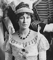 1912 (June) Mary Innes-Ker, Duchess of Roxburghe (born Mary Goelet) wears a tiara with lozenge ...