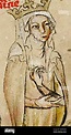 . English: Agnes of Merania wife of Philip II of France. . 14th century ...