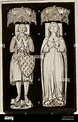 . English: Louis d'Évreux and Margaret of Artois . 16/17. století ...