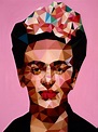 Portrait of Frida Kahlo by Angie Jones | Arte frida kahlo, Mercado de ...
