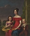 Carl Rothe - Herzogin Mathilde von Württemberg mit ihren beiden Kindern ...