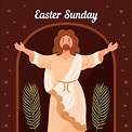 Free Vector | Easter sunday illustration