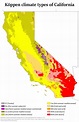 Climate Of California - Wikipedia - California Heat Zone Map ...