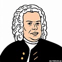 Johann Sebastian Bach Coloring Page | Sebastian bach, Classical music ...