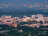 The beautiful Pasadena City hall and Pasadena downtown view with ...