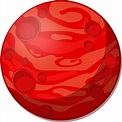 Cartoon Cosmos Mars Planet Red PNG | Picpng