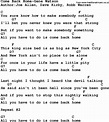 Country Music:Come Back Home-Gene Watson Lyrics and Chords