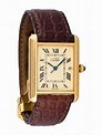 Cartier Must de Cartier Tank Watch 2413 - Brown, Sterling Silver ...