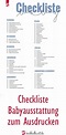 Checklisten Schwangerschaft/Baby