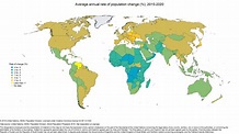 List of countries by population growth rate - Wikiwand