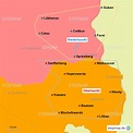 StepMap - sorbisches Siedlungsgebiet - Landkarte für Deutschland