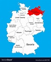 Mecklenburg vorpommern state map germany province Vector Image