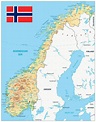 Cartina Geografica Della Norvegia Mappa O Carta Map Of Norway | Images ...