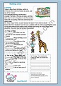 Reading Text : Visiting a Zoo - ESL worksheet by paulinha77