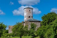 El Castillo En Ruinas De Stegeborg En Suecia Imagen de archivo - Imagen ...