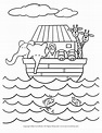 El arca de Noé Página para colorear | Sermons4Kids