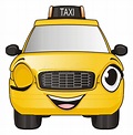 Lustiges Taxi vektor abbildung. Illustration von grün - 49873834