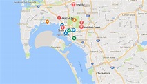 Exploring San Diego With Google Maps - World Map Colored Continents