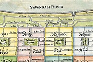 Savannah Georgia Map, Savannah Map, Historic Wards & Squares of ...