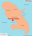 Fort-de-France Map | Martinique, France | Maps of Fort-de-France
