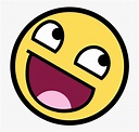 Smiley Face Animation - Happy Troll Face Emoji, HD Png Download - kindpng