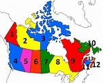 10 Provinces Of Canada Map Quiz - Map
