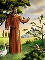 Francis Of Assisi And Animals Picture, Catholic Patron Saint Of Animals ...