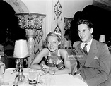Actress Bette Davis poses with her husband Harmon Oscar Nelson, Jr in ...