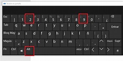 Cómo hacer backslash o barra invertida en el teclado de Windows 10 ...