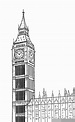 big ben rysunek - Szukaj w Google | London drawing, Big ben drawing ...