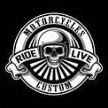Emblema de logotipo de la motocicleta | Vector Premium