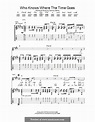 Who Knows Where the Time Goes by S. Denny - sheet music on MusicaNeo