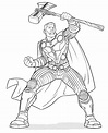 30+ Desenhos de Thor para colorir - Dicas Práticas