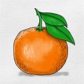 Tangerine Drawing - HelloArtsy